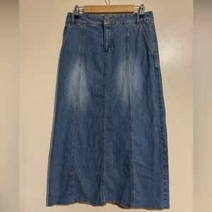 Frenchkuff Denim Blue Women's Skirt size 6 100% cotton